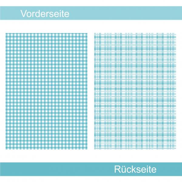 Kariert türkis - Designpapier